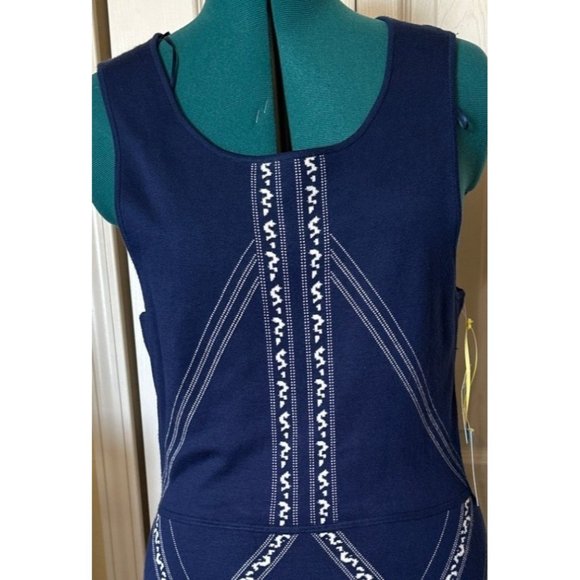 CeCe by Cynthia Steffe Brand Fit & Flare Dress Stretch Rayon Blend Women Size L - Picture 4 of 14